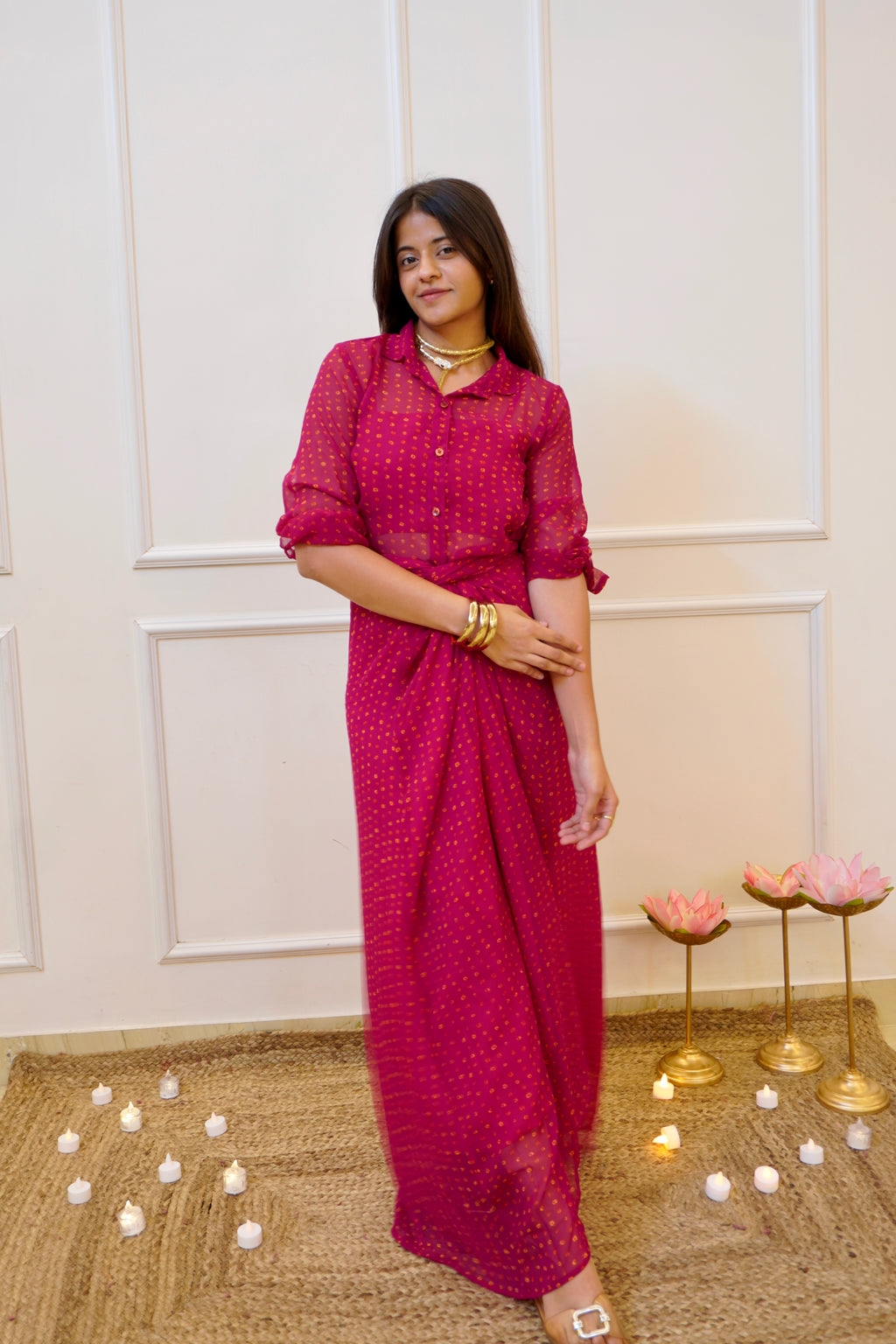 RAANI Drape Skirt Co-ord set