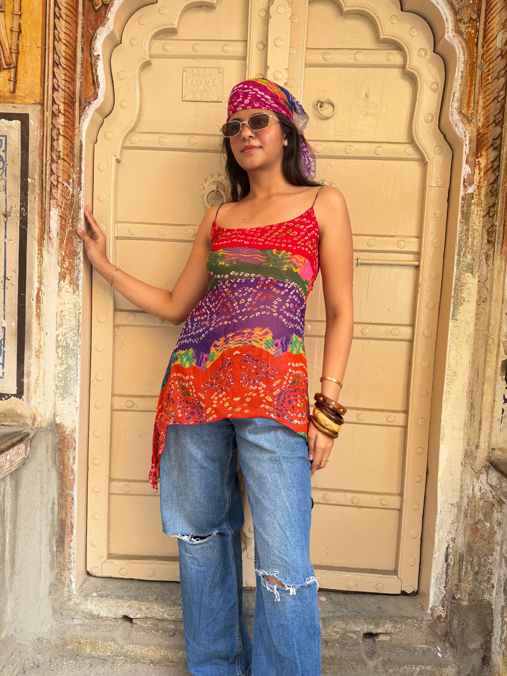 Desi Bebot kurti with Bandana