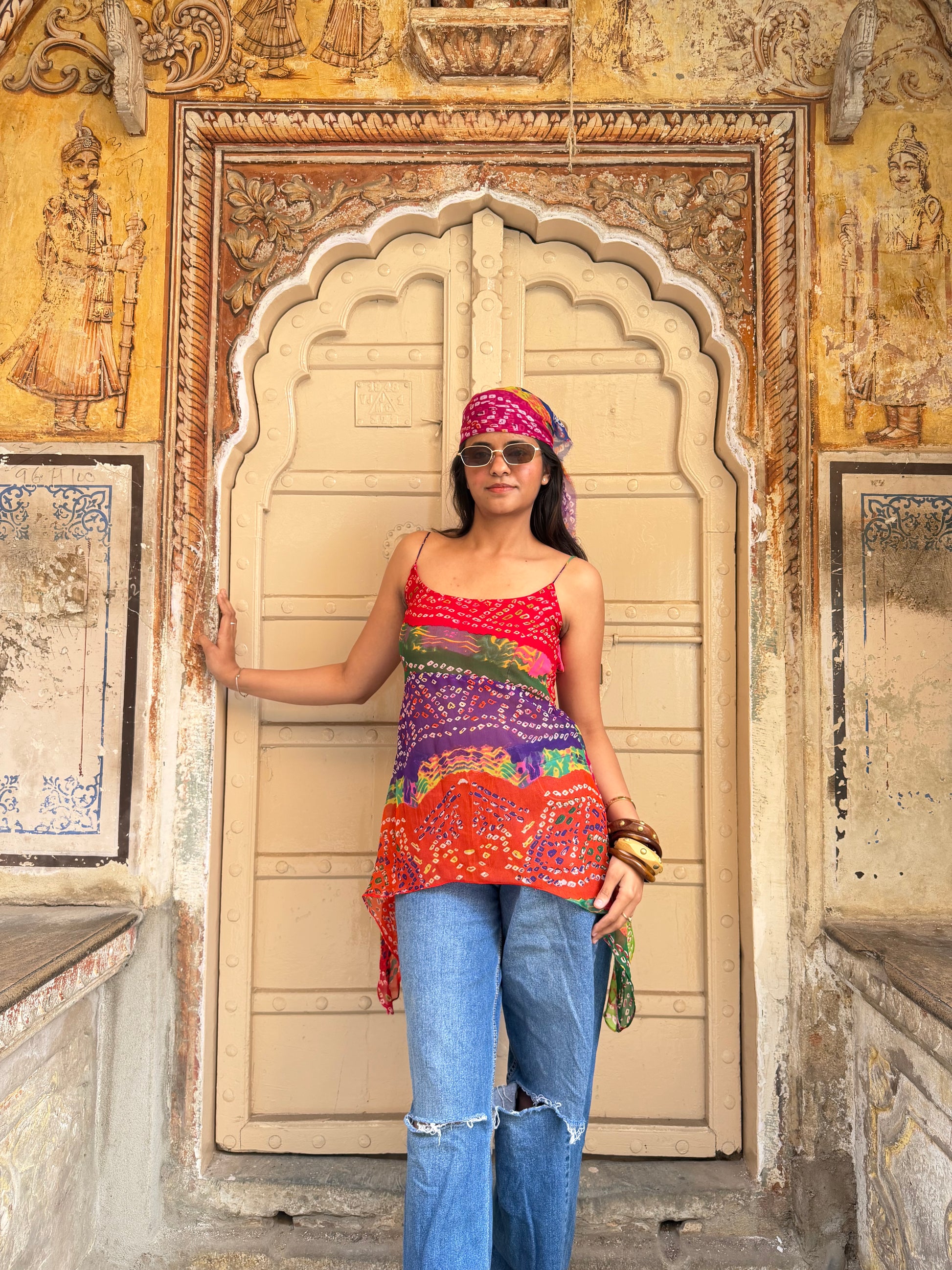 Desi Bebot kurti with Bandana