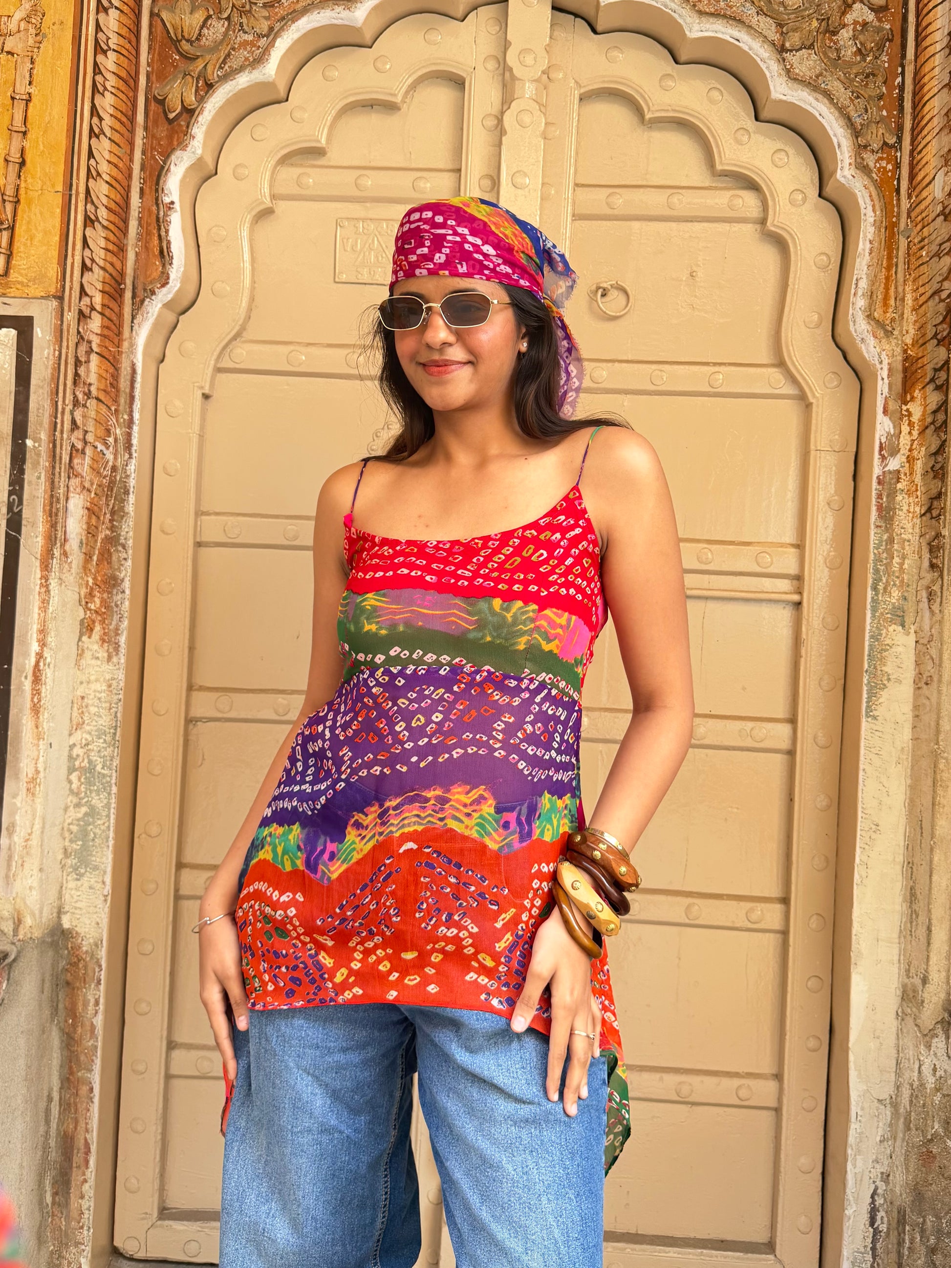 Desi Bebot kurti with Bandana