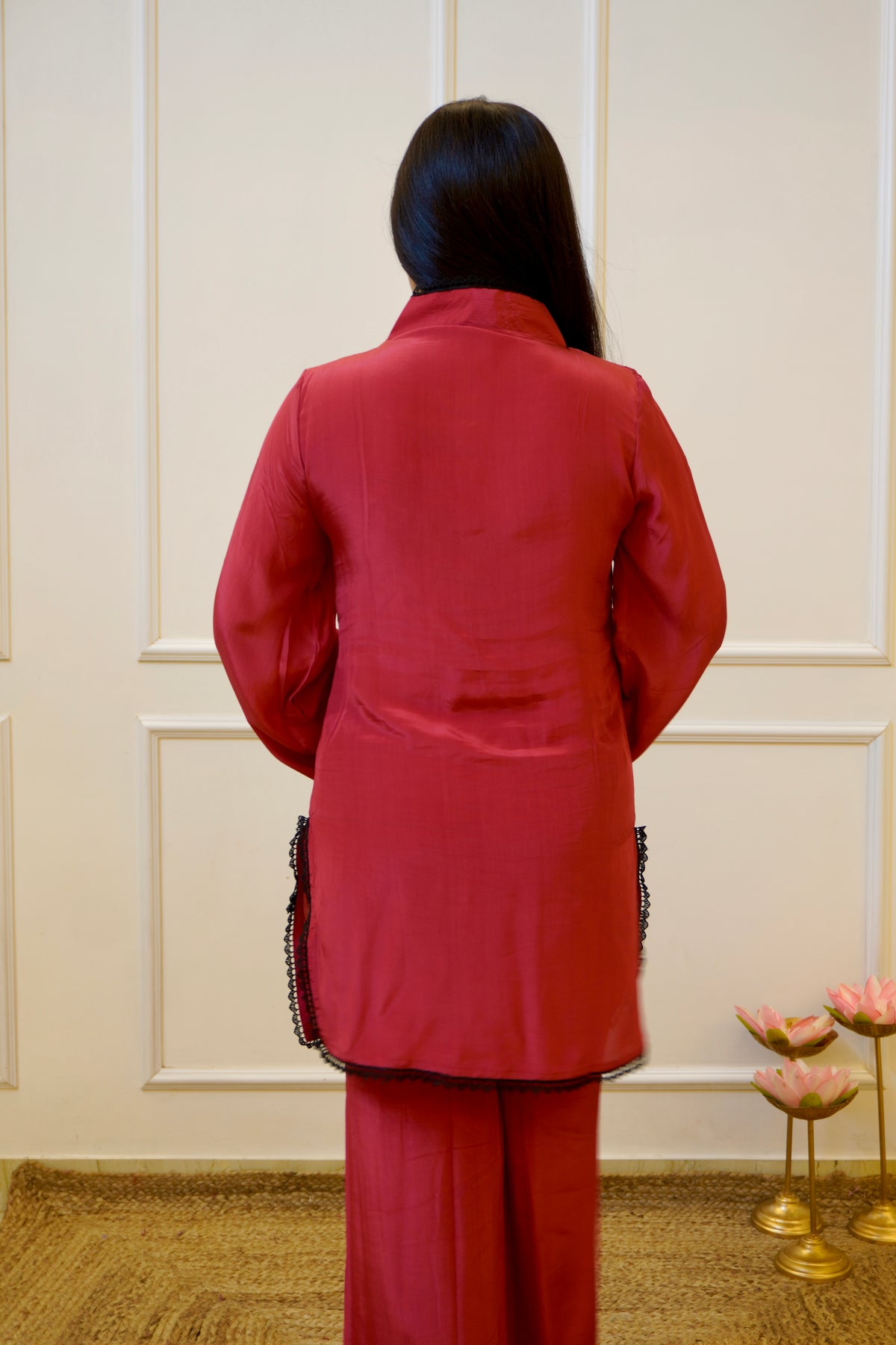 Aarzu maroon co- ord set
