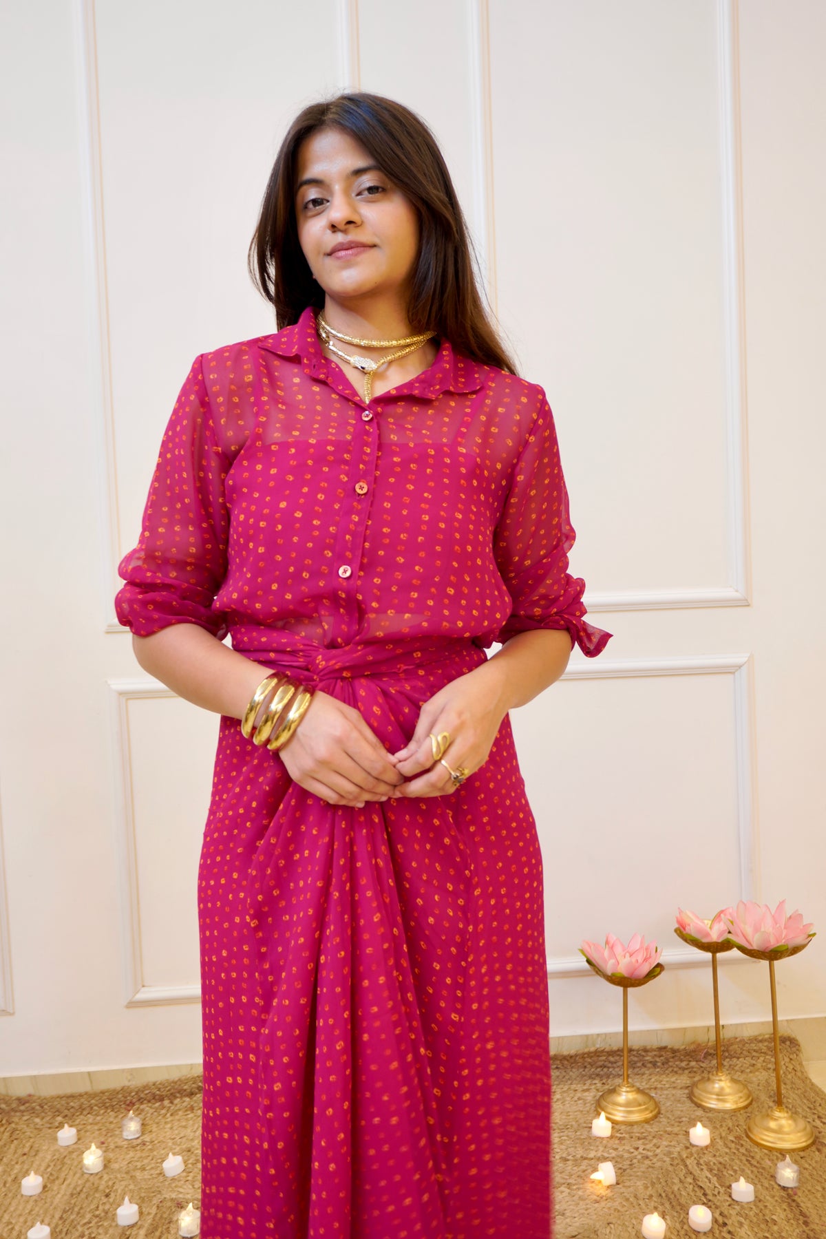 RAANI Drape Skirt Co-ord set