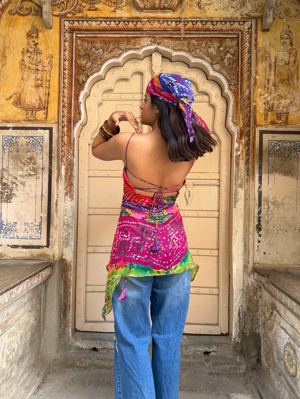Desi Bebot kurti with Bandana