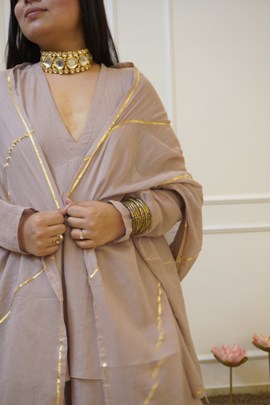 PADMA mul cotton anarkali set