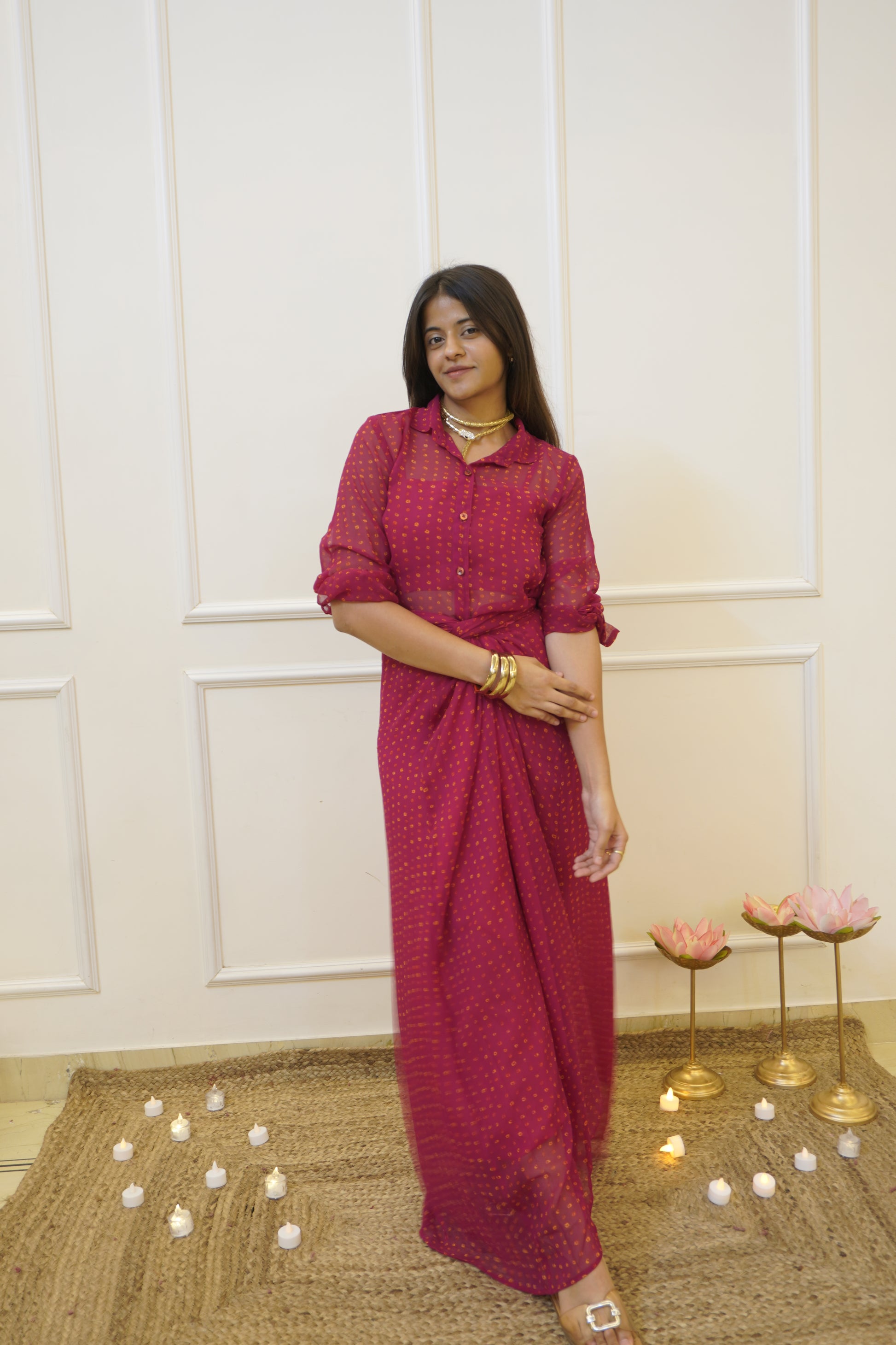 RAANI Drape Skirt Co-ord set