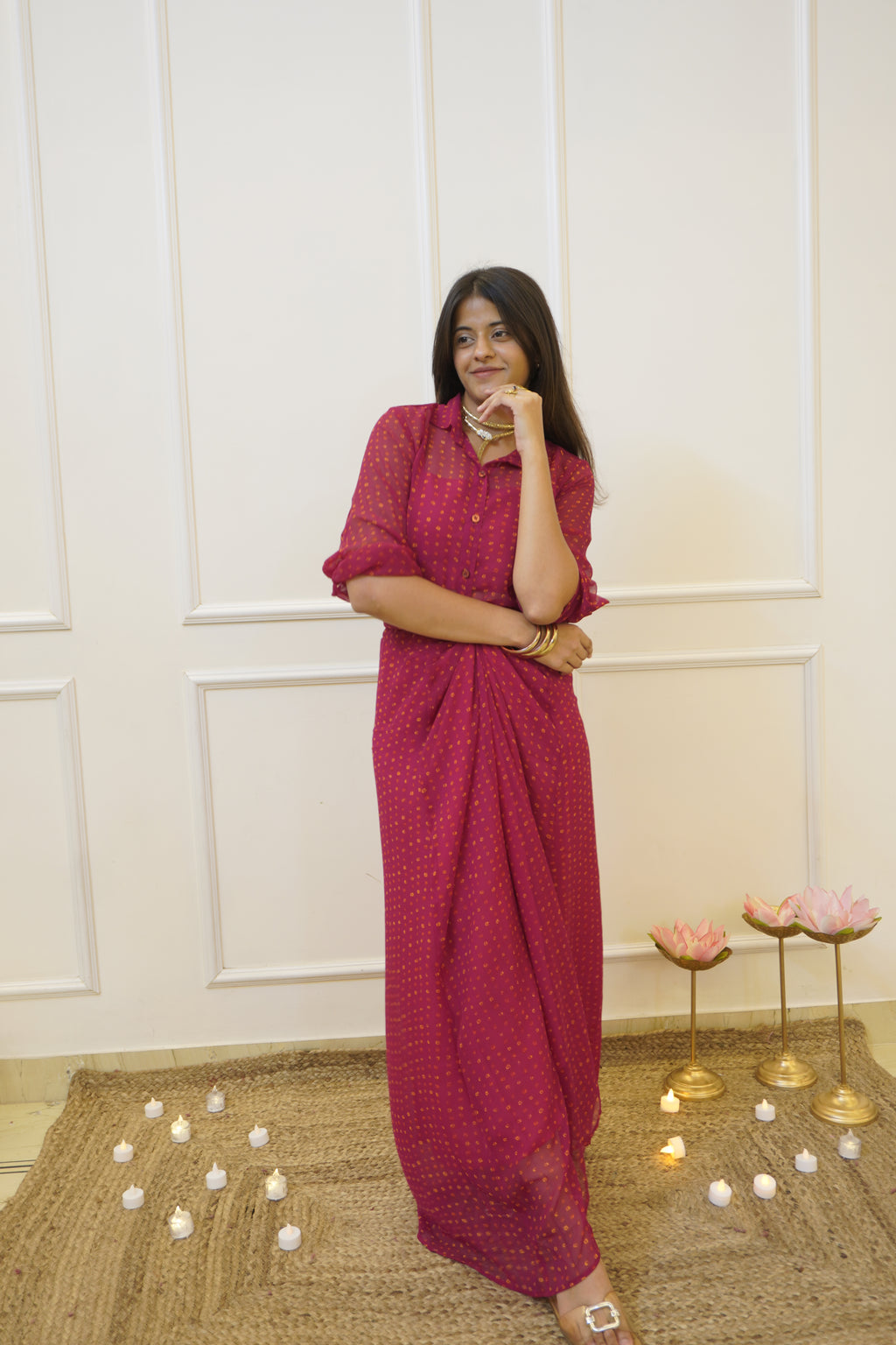 RAANI Drape Skirt Co-ord set