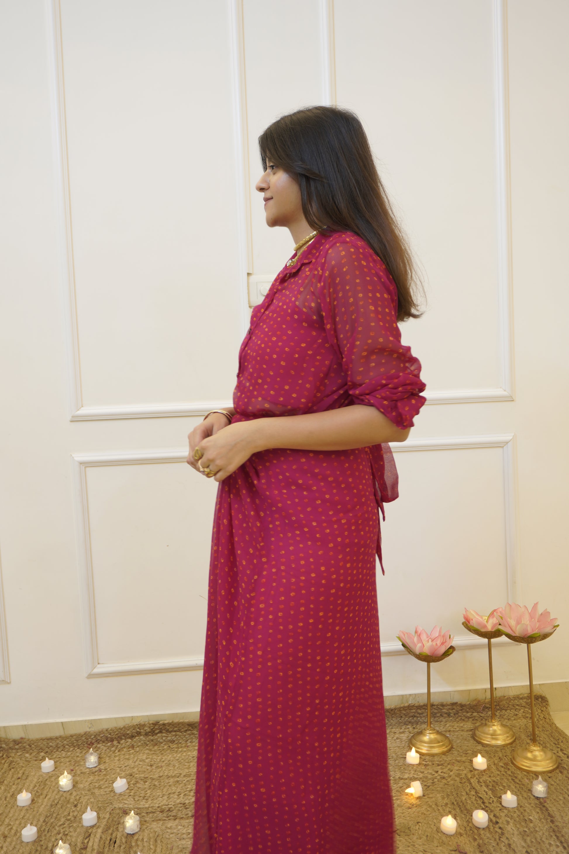 RAANI Drape Skirt Co-ord set