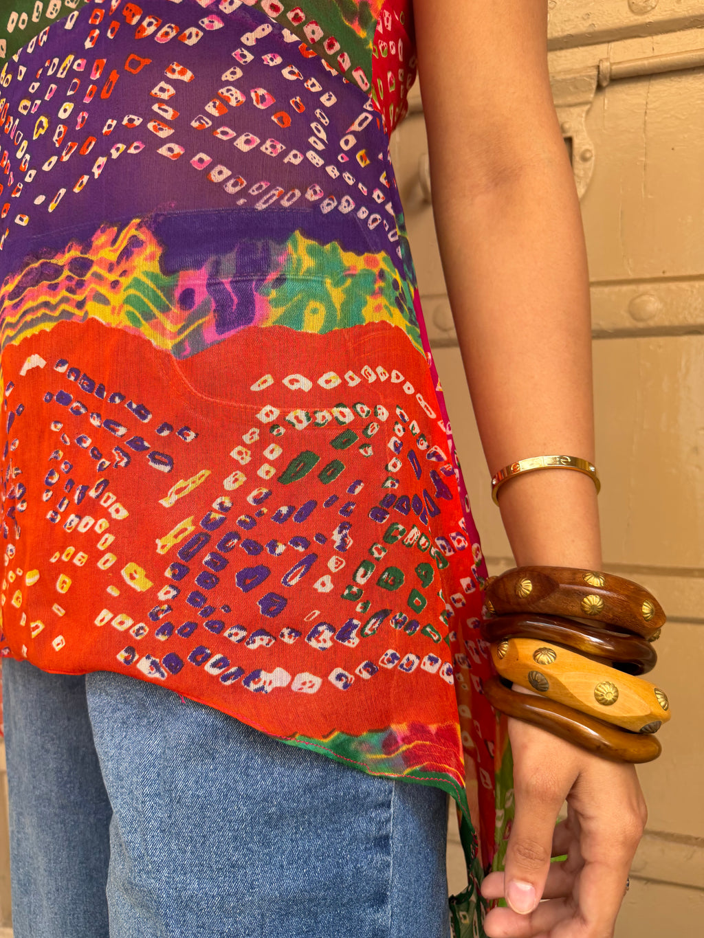 Desi Bebot kurti with Bandana